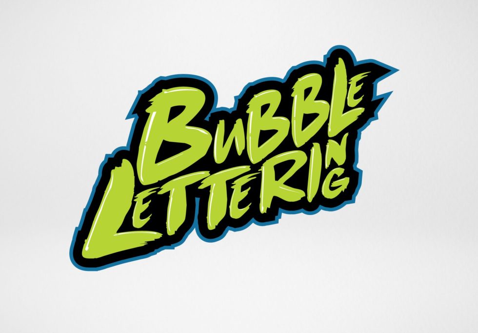 logo bubble fonts illustrator